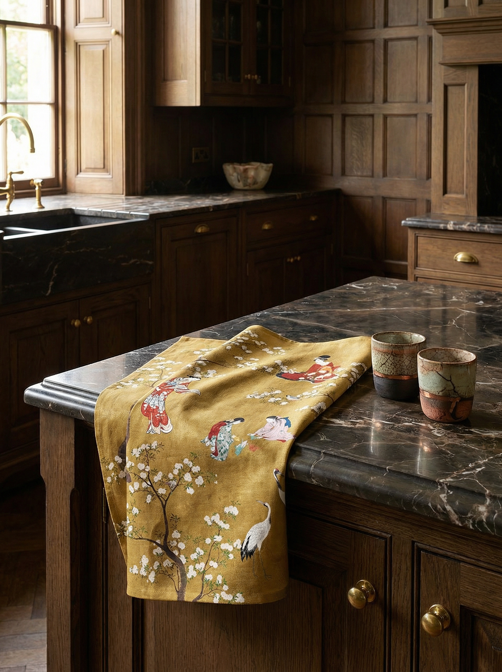 Kitchen Towels Ukiyo Premium Quality Linen 100% Made in Italy