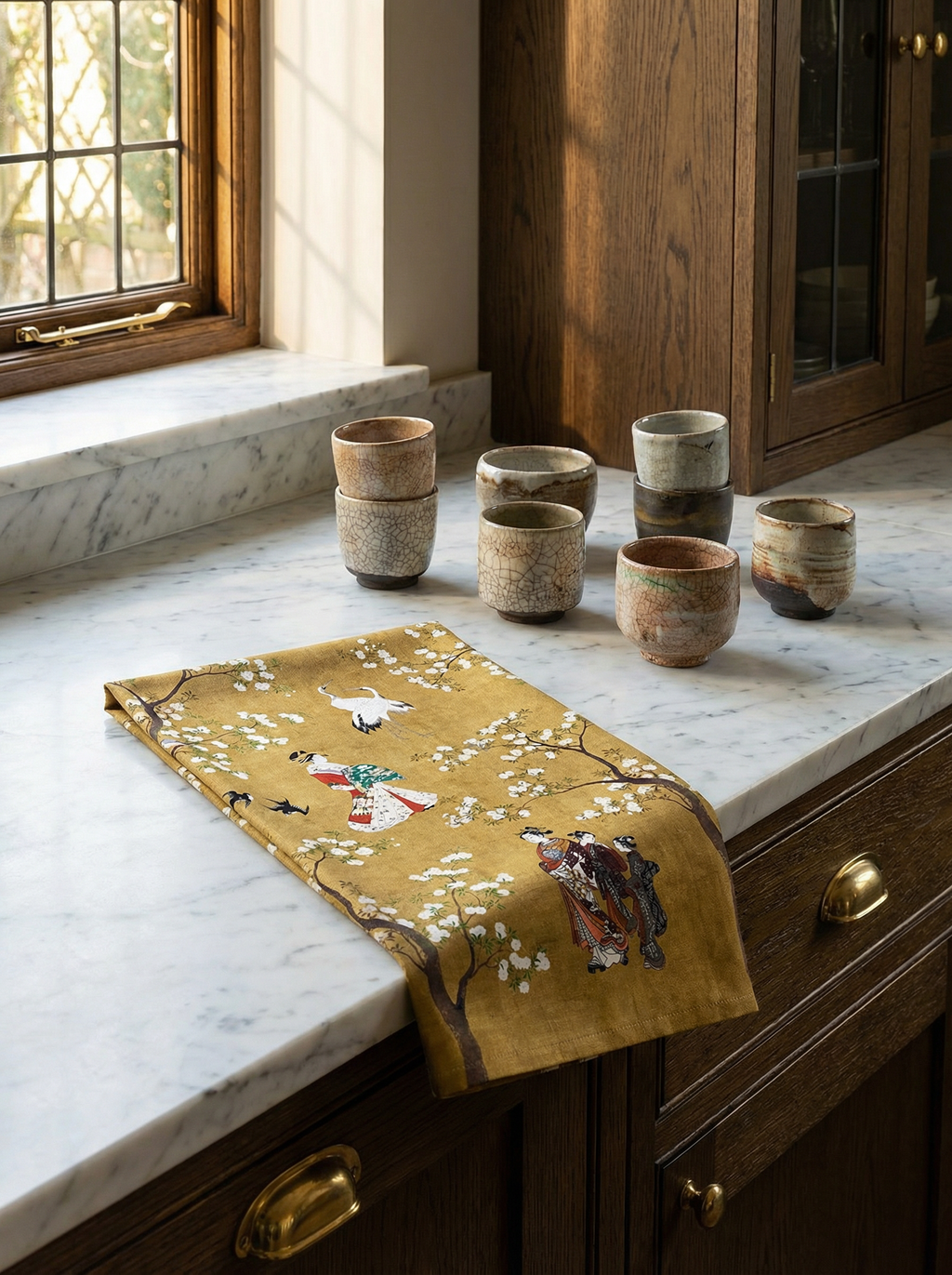 Kitchen Towels Ukiyo Premium Quality Linen 100% Made in Italy