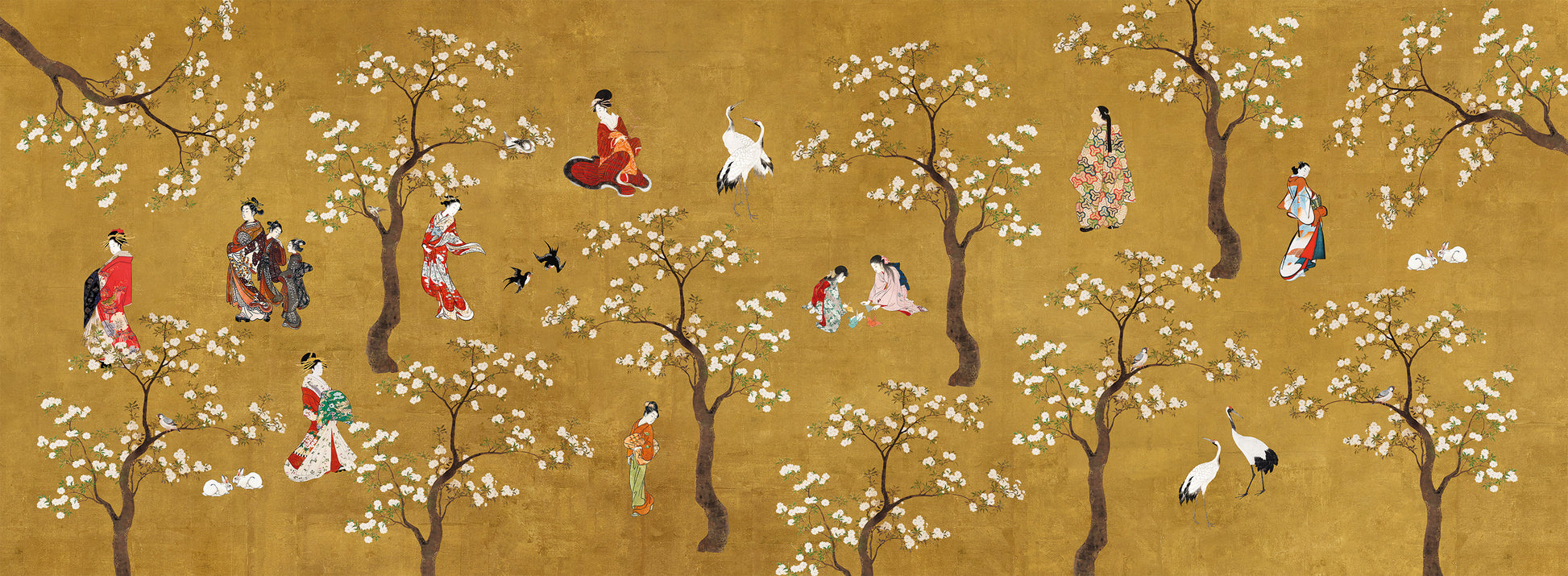 Premium Linen Runner «Ukiyo» 100% Made in Italy - The Napking