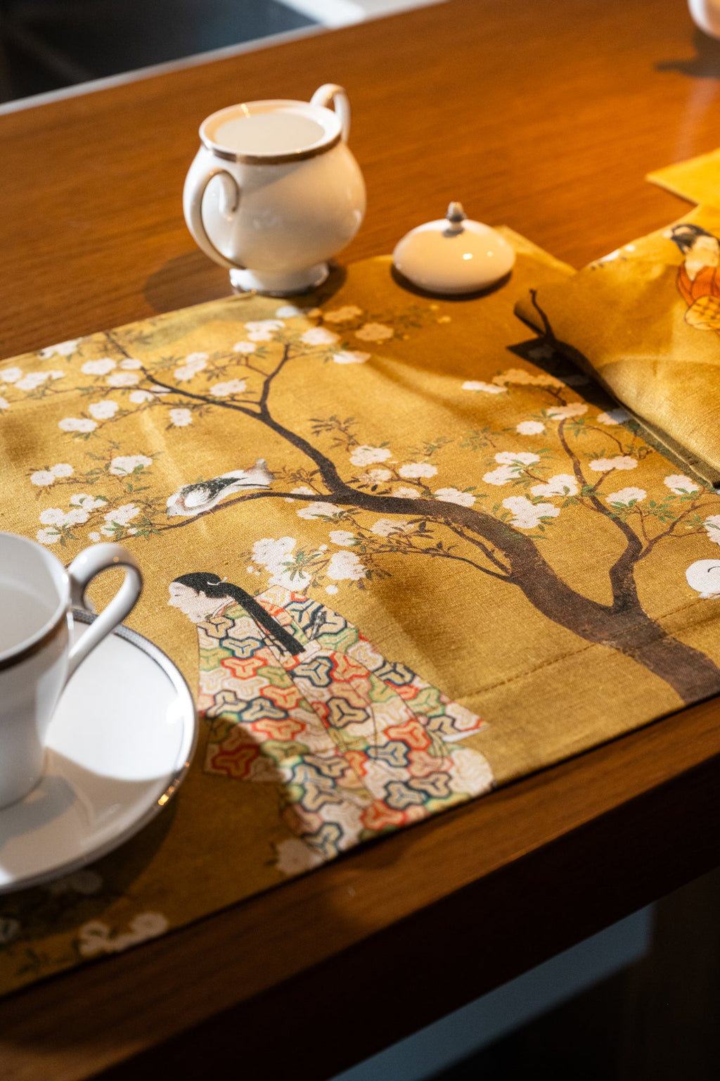 Set of 4 Placemats Premium Linen «Ukiyo» 100% Made in Italy The Napking
