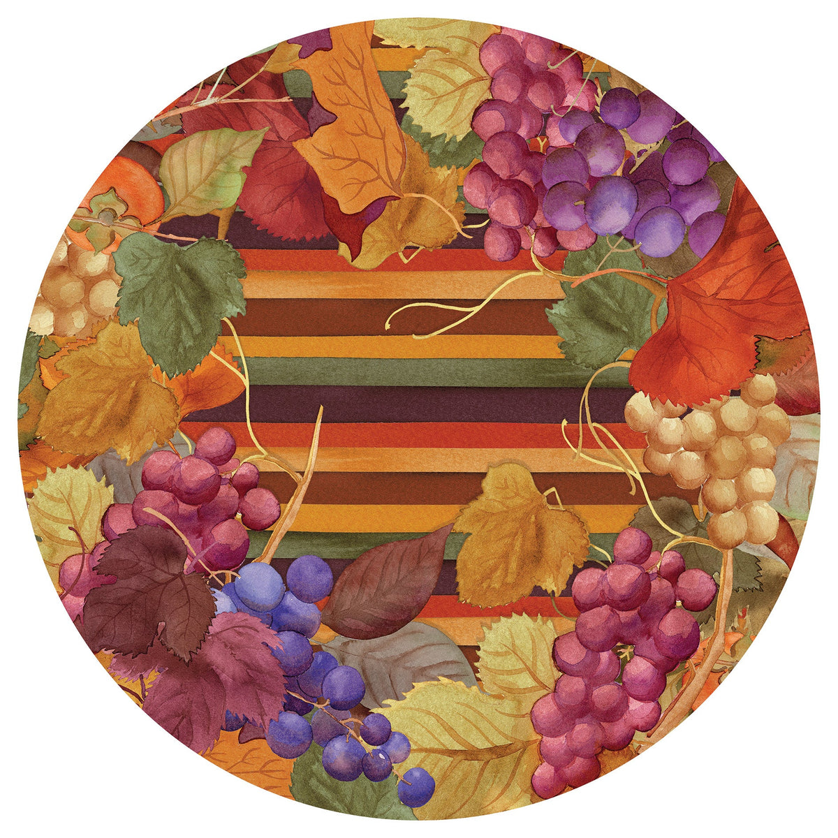 Linen Tablecloth «Bacco», 100% Made in Italy The Napking
