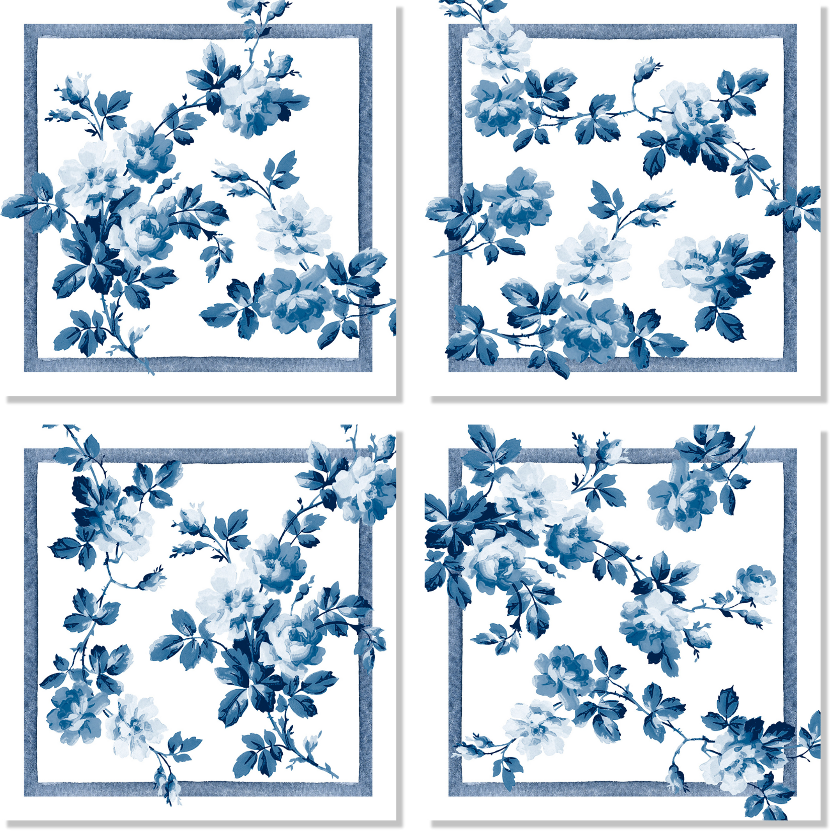 Set Of 4 Napkins Premium Linen Victoria 100% Made in Italy