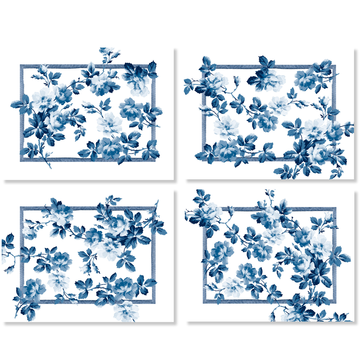 Set de 4 manteles individuales Victoria Premium quality lino