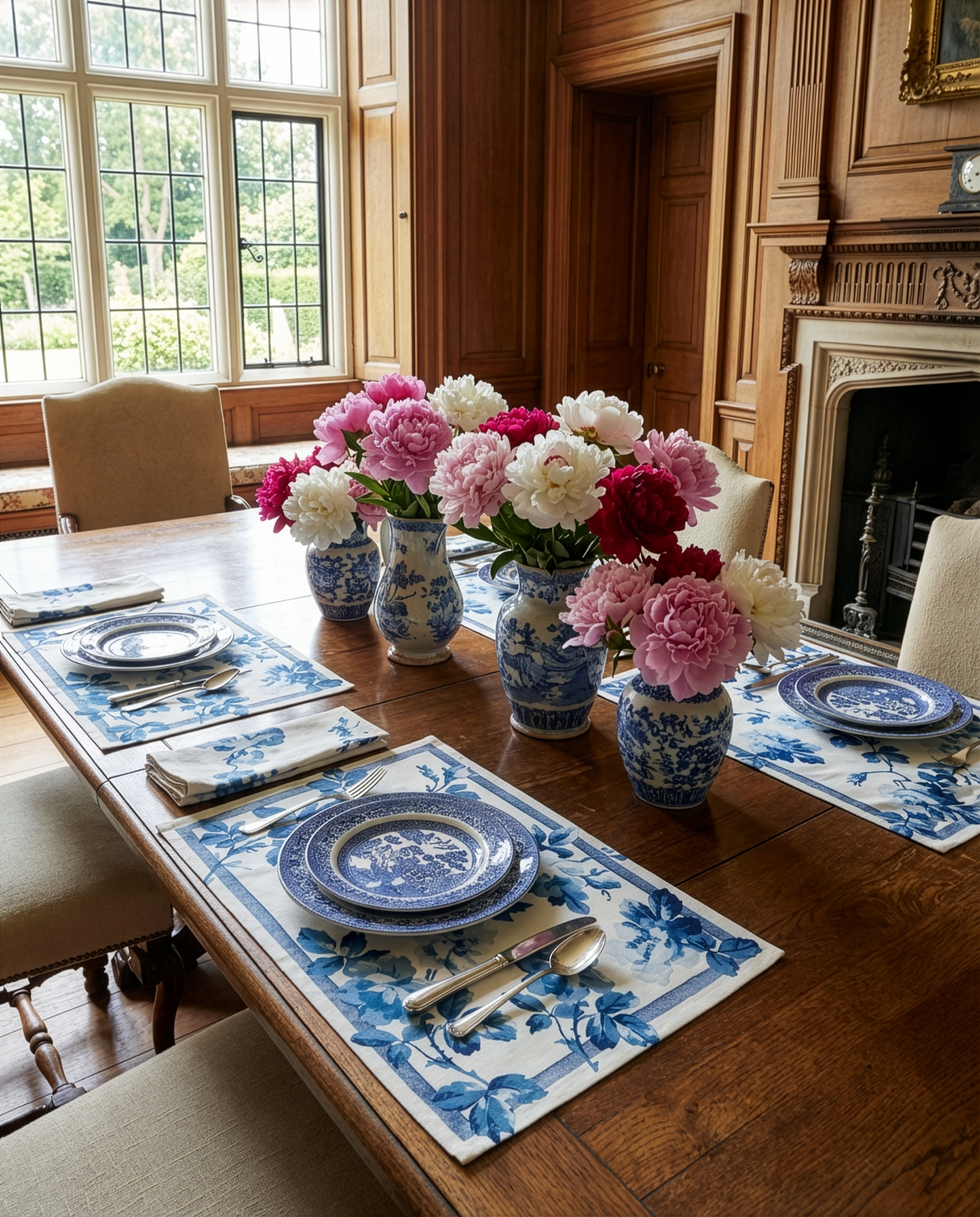 Set of 4 Placemats Victoria Premium quality Linen