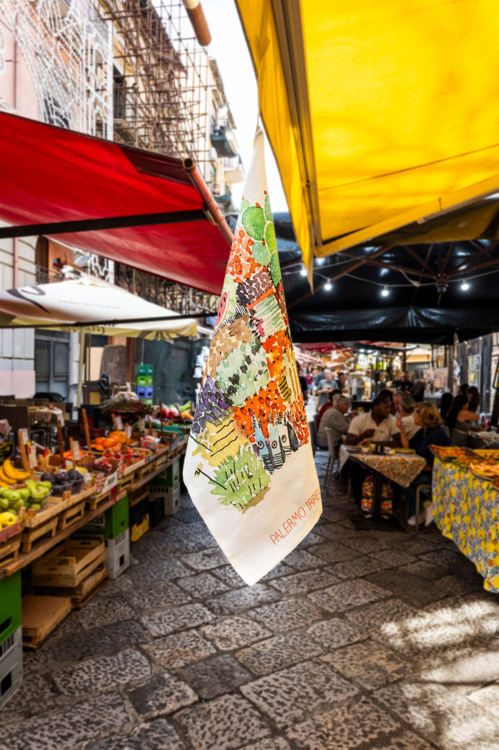 Kitchen Towels Vucciria 100% Made in Italy - The Napking