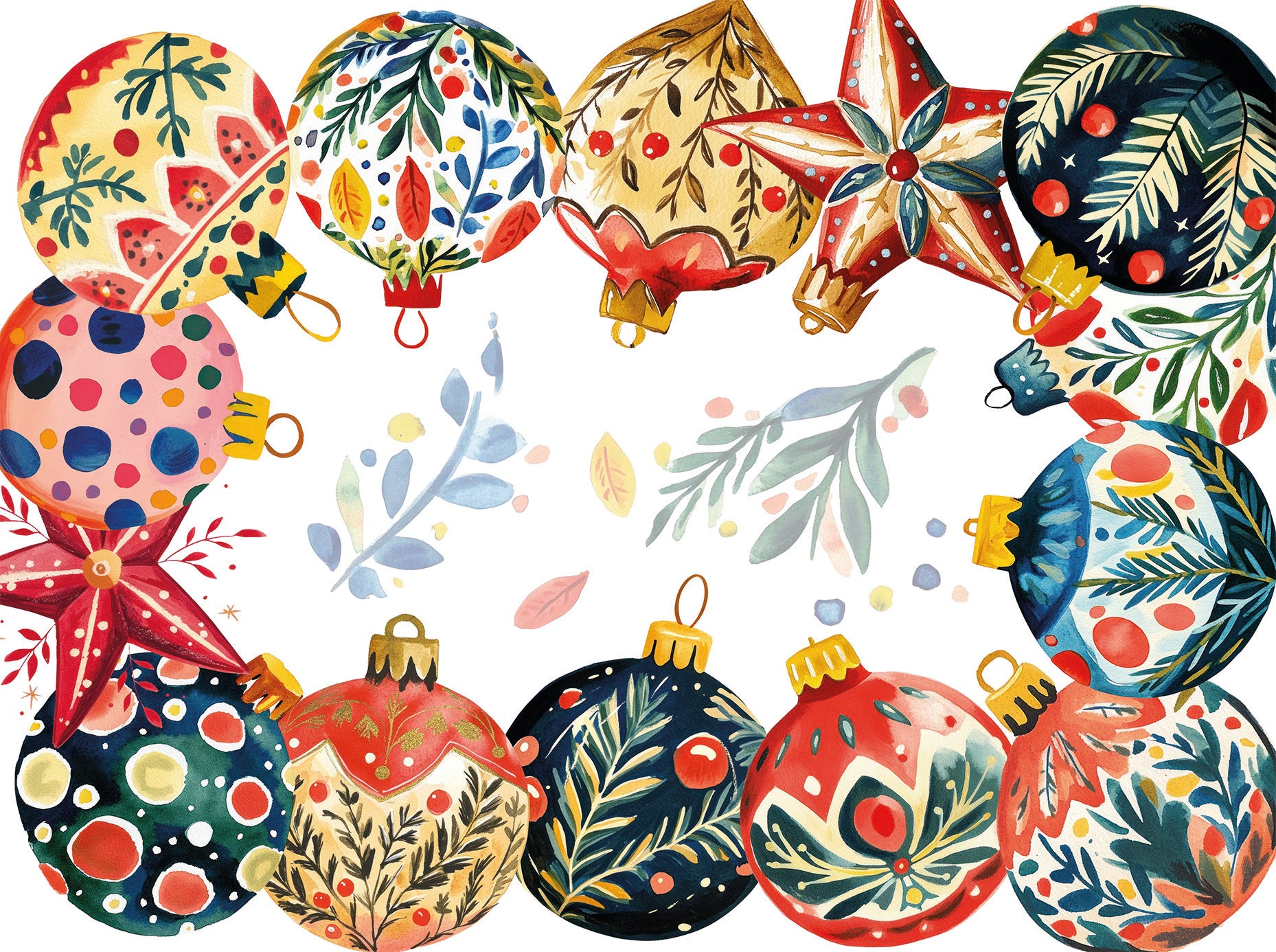 Linen Tablecloth «Magic Xmas», 100% Made in Italy - The Napking