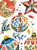 Magic Xmas Pure Linen kitchen towel with festive Christmas print, view 4