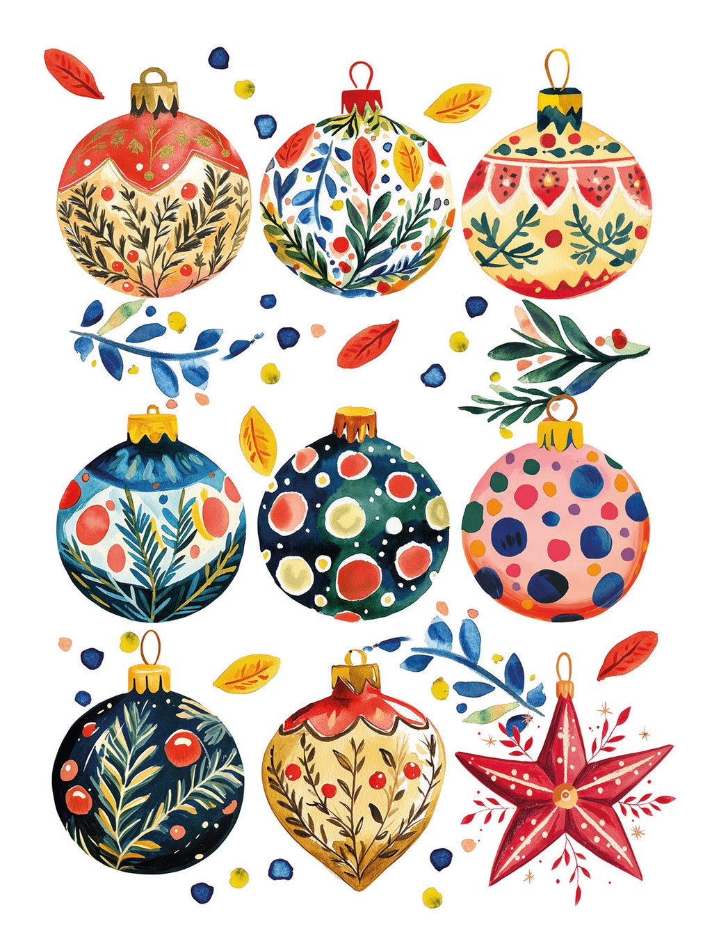 Paños de cocina «Magic Xmas», 100% Made in Italy - The Napking