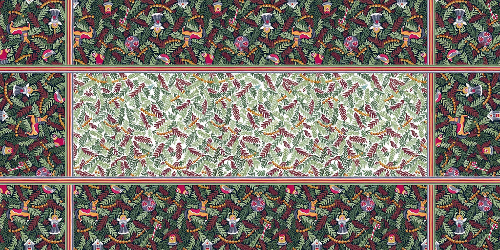 Xmas Charms Pure Linen Tablecloth