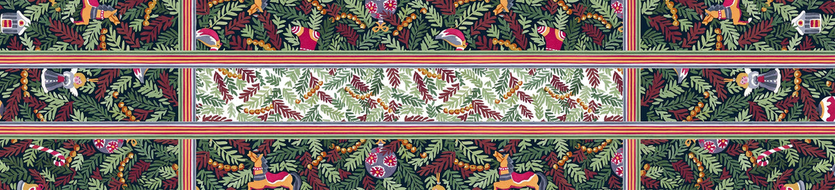Xmas Charms Lot de 4 Serviettes en lin pur