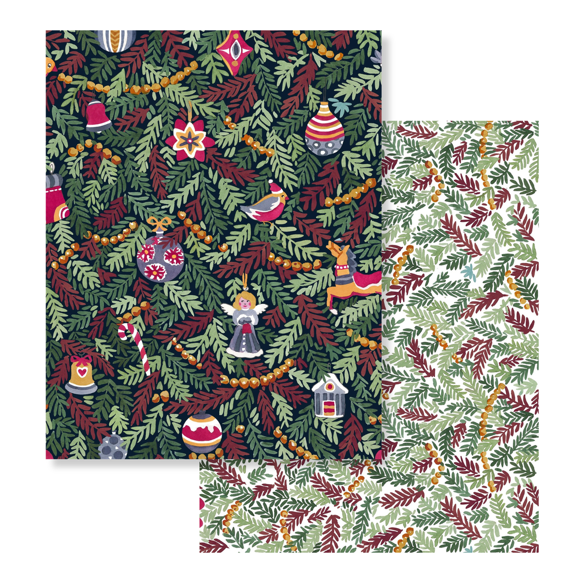 Xmas Charms Plaid en velours, The Napking home textile