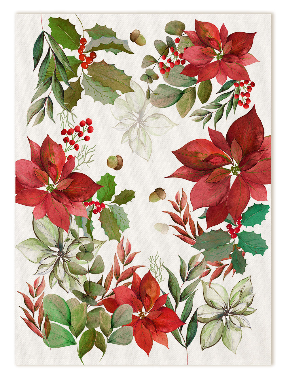 Paño de cocinas «Yule», 100% Made in Italy The Napking