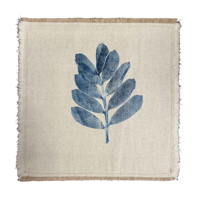 Cushion Zamia blu