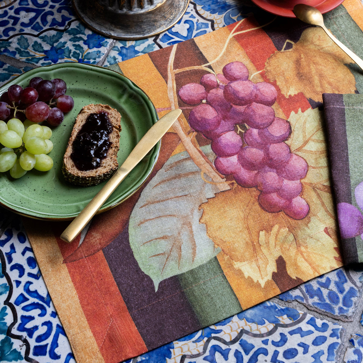 Set of 4 Placemats «Bacco» Linen 100% Made in Italy - The Napking
