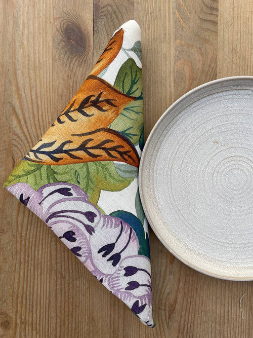 Set Of 4 Servilletas lino premium «Morris» 100% Made in Italy - The Napking