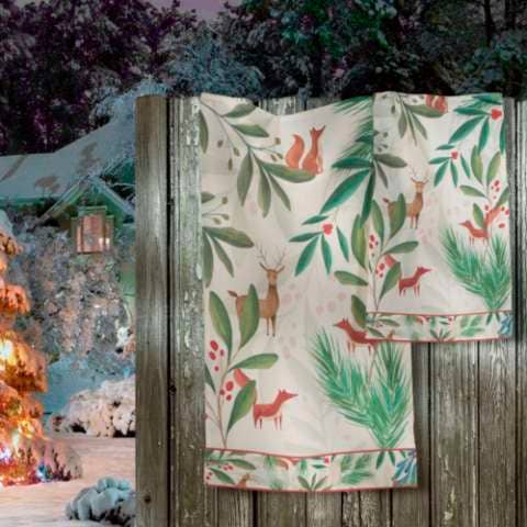 Set de serviettes de bain «Rudolph» 100% Made in Italy | The Napking