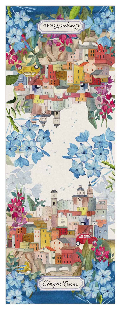 Linen Runner «Cinque Terre» 100% Made in Italy - The Napking