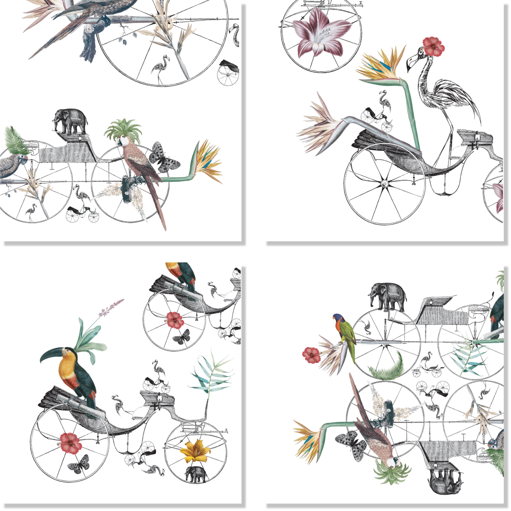 Set of 4 Linen Napkins «André» 100% Made in Italy - The Napking