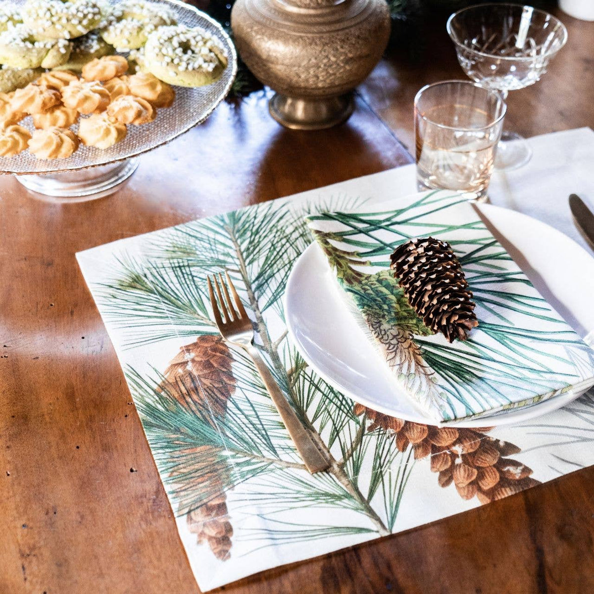 Set aus 4 Tischsets «Le Sapin» Leinen 100% Made in Italy - The Napking
