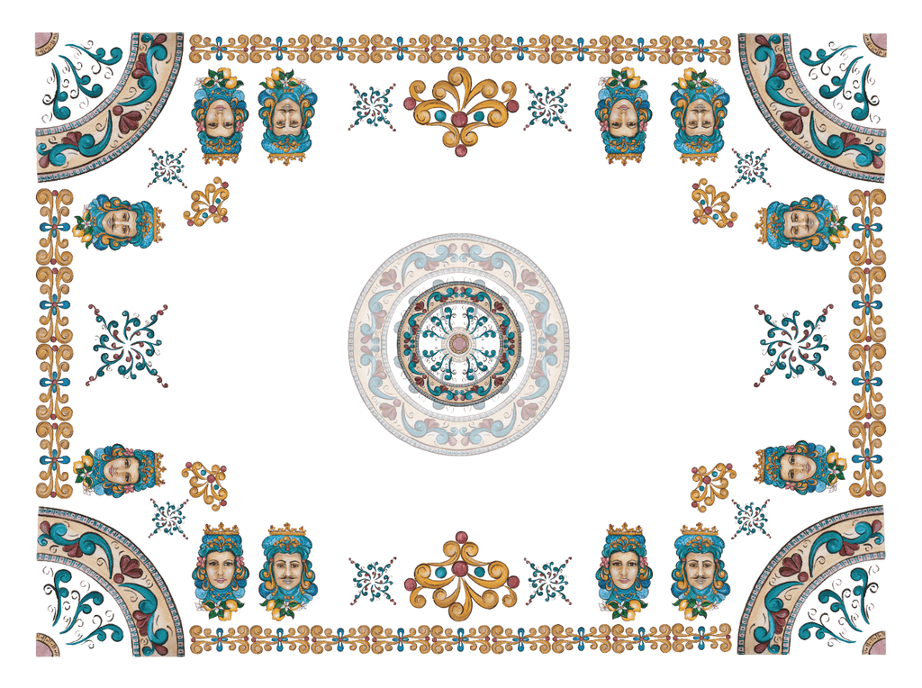 Tablecloths Teste Di Moro 100% Made in Italy - The Napking
