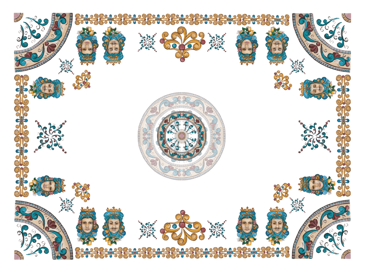 Tablecloths Teste Di Moro 100% Made in Italy - The Napking