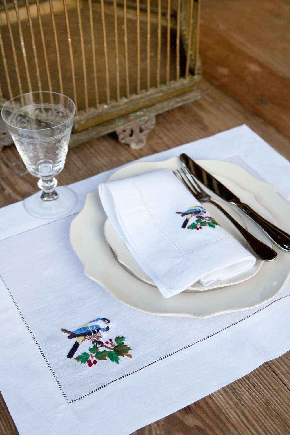 Placemats Set Uccelli 100% Made in Italy - The Napking