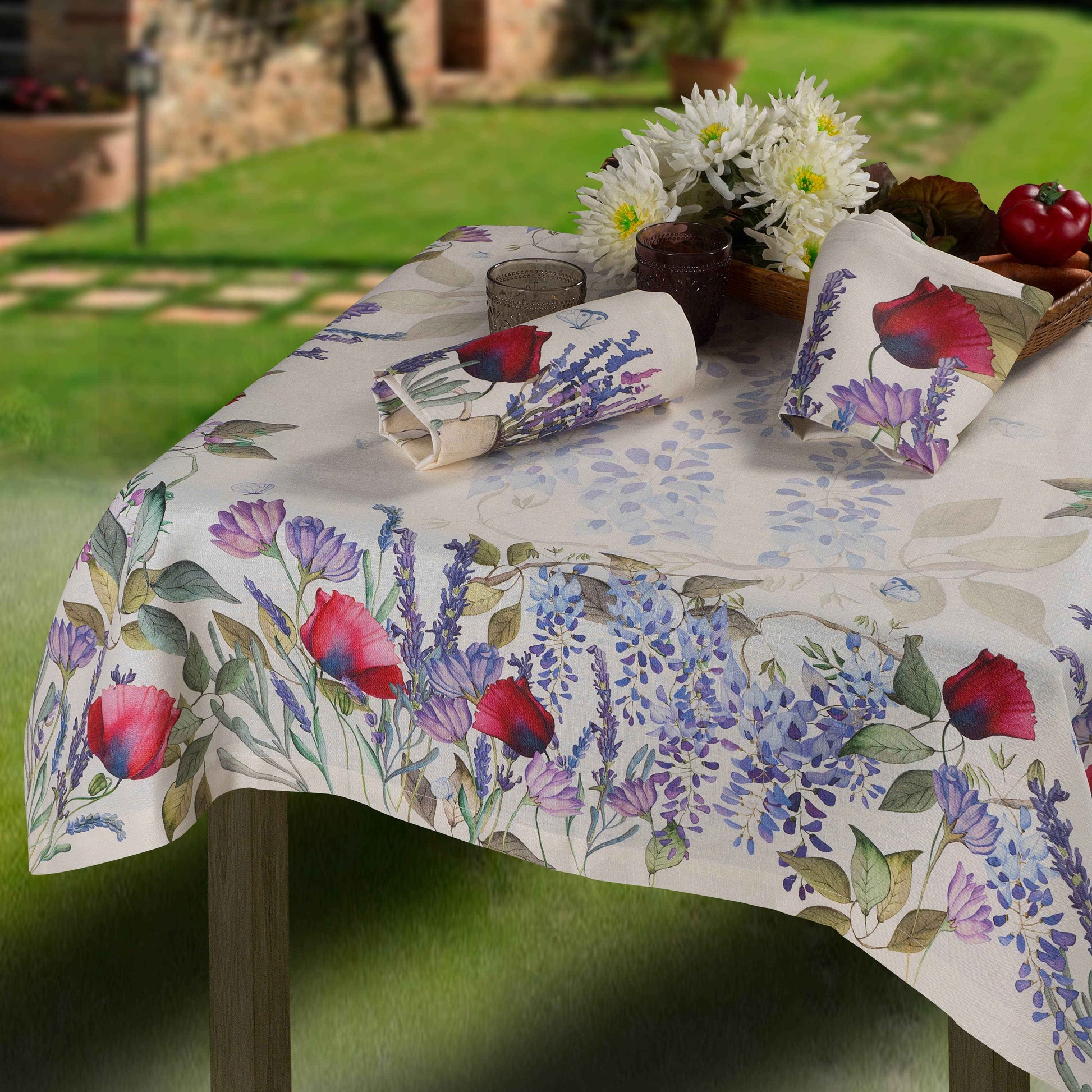 Linen Tablecloths Provenza 100% Made in Italy - The Napking