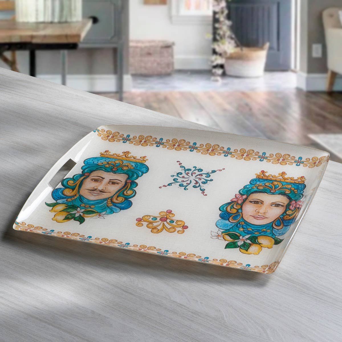 Tray «Teste Di Moro», 100% Made in Italy - The Napking