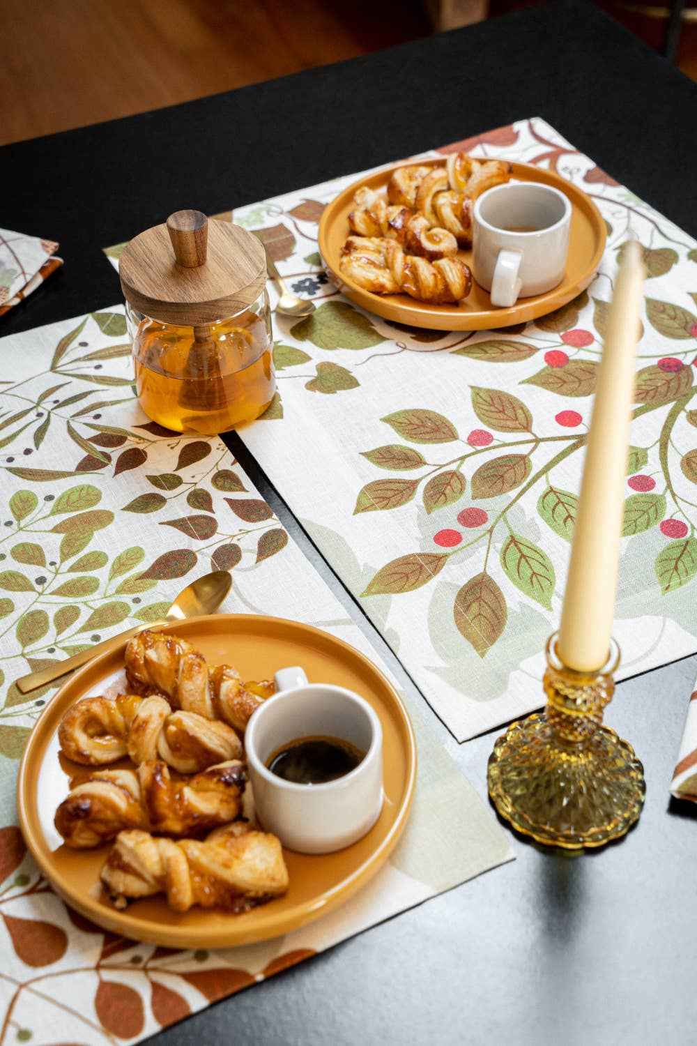 Set of 4 Placemats Foliage Linen 100% Made in Italy - The Napking