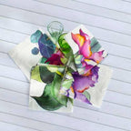 Set of 4 Napkins Satin «Il Giardino» 100% Made in Italy - The Napking