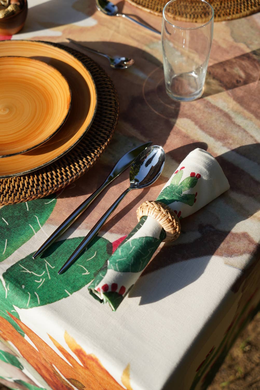 Set de 4 serviettes «Fichi d'India» 100% Made in Italy | The Napking
