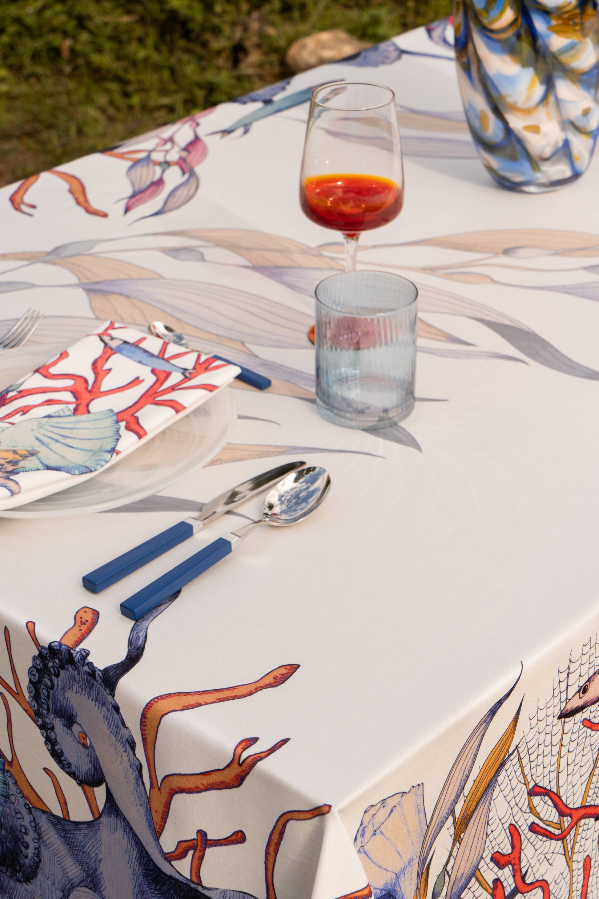 Satin Tablecloths «Salina» 100% Made in Italy - The Napking