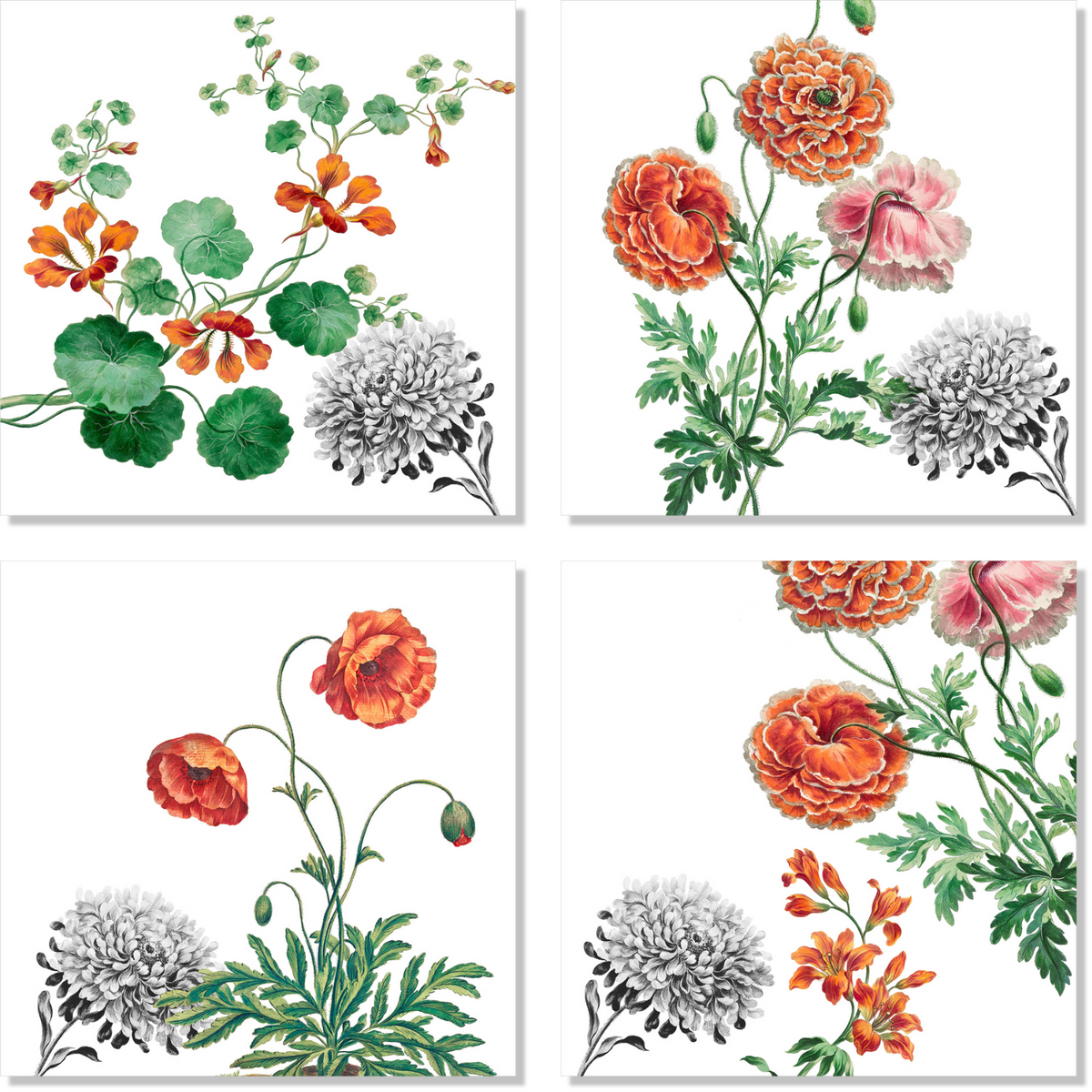 Set aus 4 Servietten «Edward» 100% Made in Italy The Napking