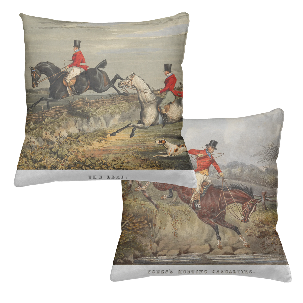 England decorative velvet cushion with heritage country-house print, view 2
