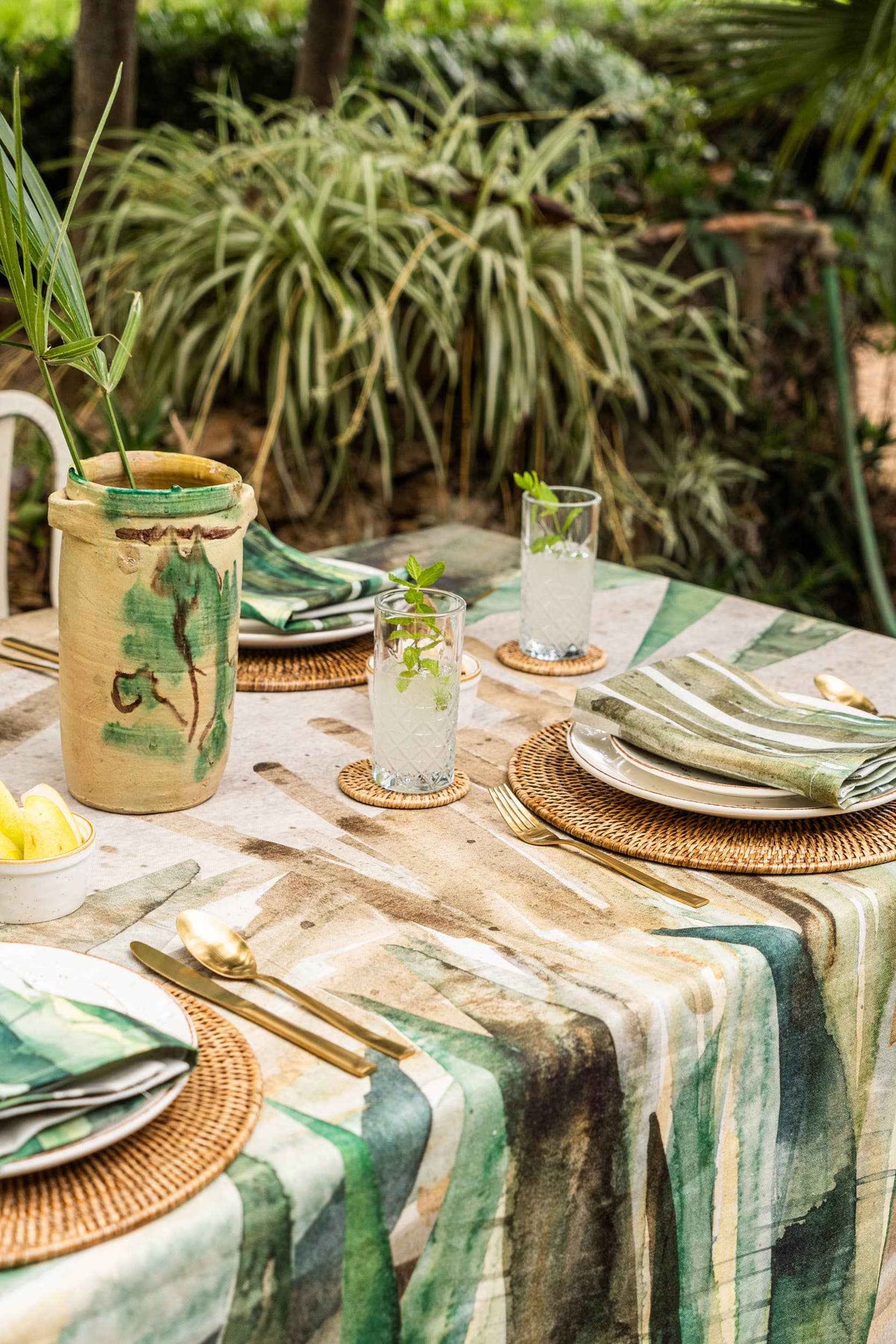 Linen Tablecloths Bamboo - 100% made in Italy - The Napking