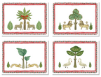 Set aus 4 Tischsets I Normanni Leinen 100% Made in Italy The Napking