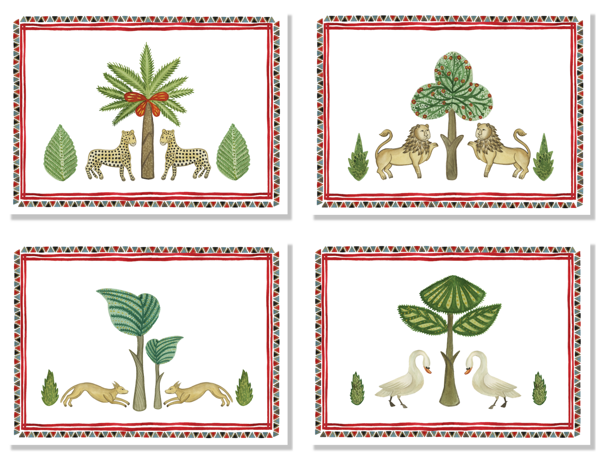 Set of 4 Placemats «I Normanni» Linen 100% Made in Italy The Napking