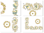 Set aus 4 Tischsets «Isolabella» Leinen 100% Made in Italy The Napking