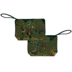 Madikwe velvet trousse with wildlife-inspired print, view 2