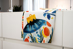 Magic Xmas Pure Linen kitchen towel with festive Christmas print, view 3