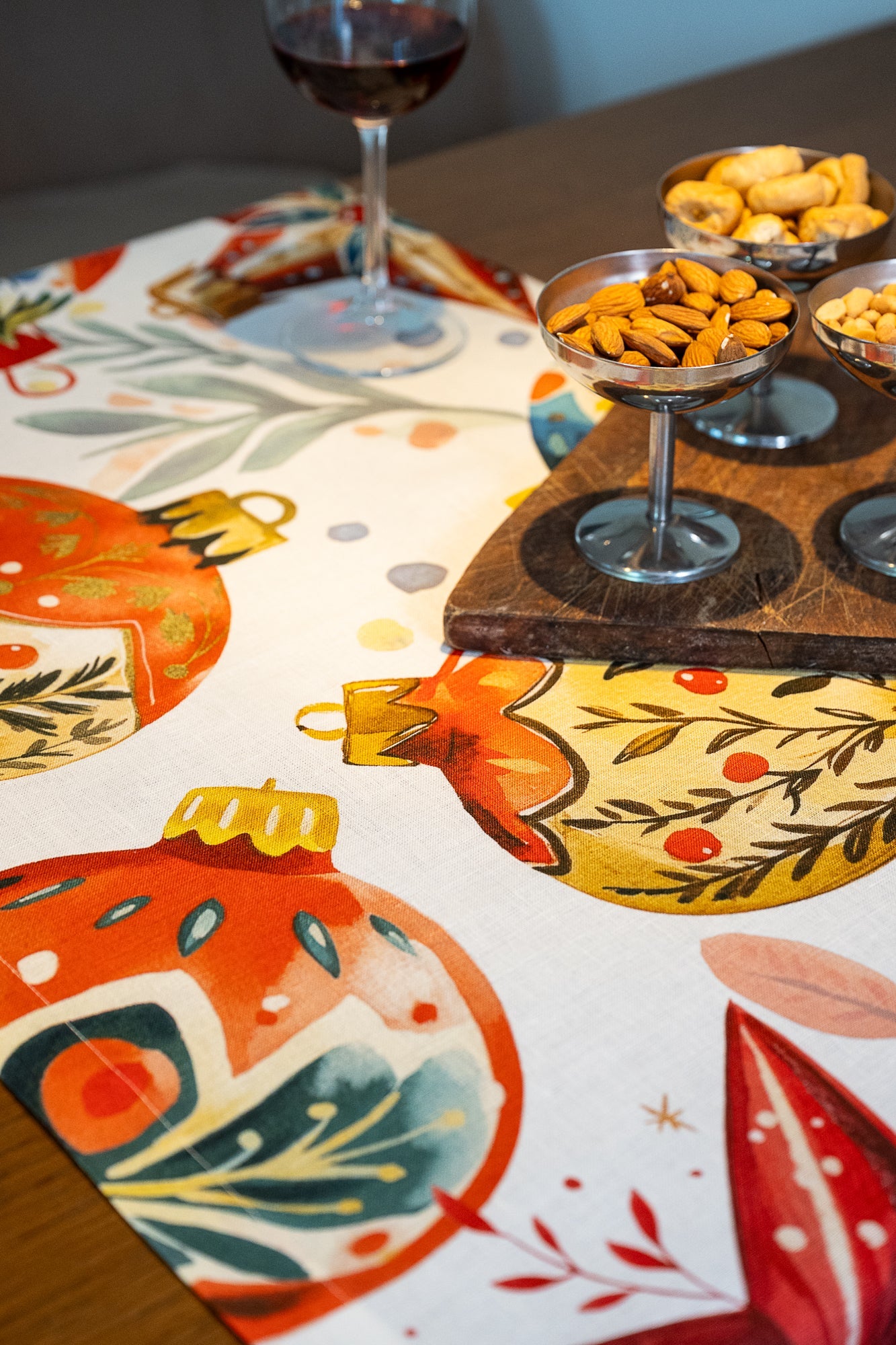 Pure Linen Runner «Magic Xmas» 100% Made in Italy - The Napking