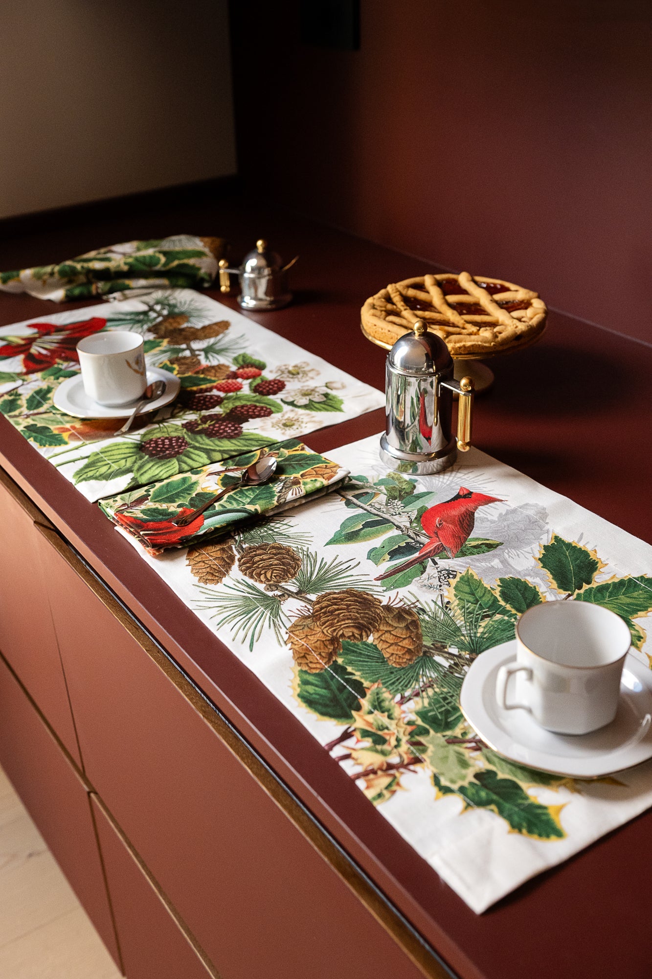 Set of 4 Placemats «Natalia» Linen 100% Made in Italy - The Napking