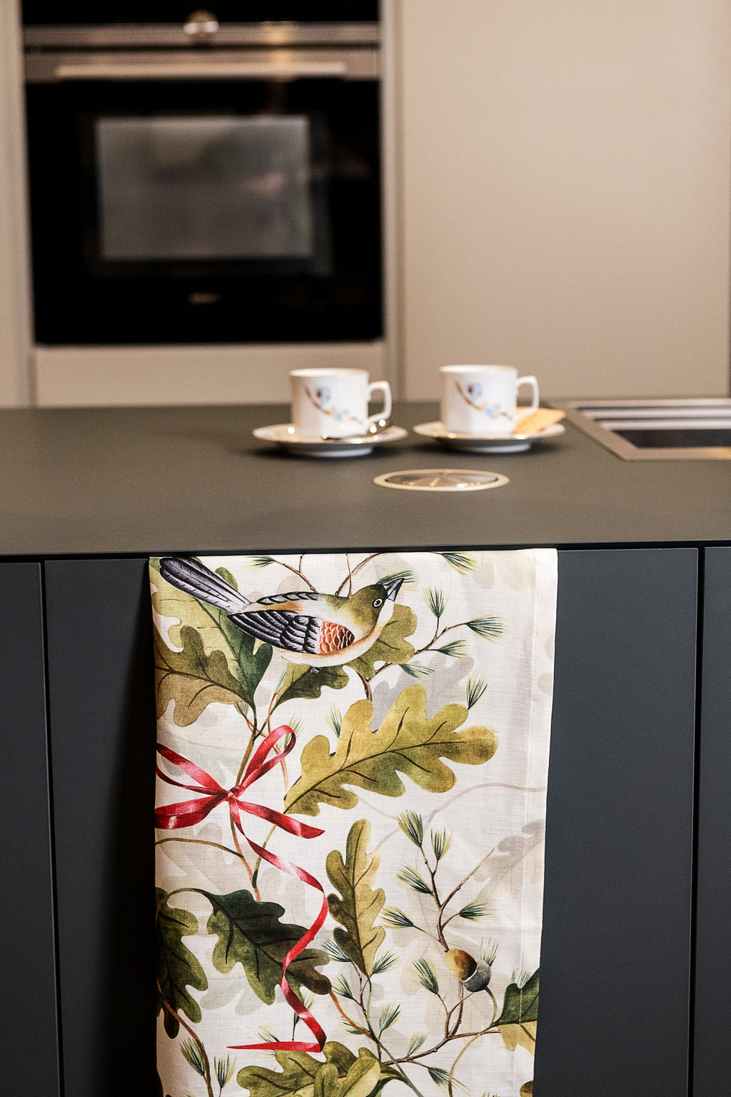 Kitchen Towels «Oak», Premium Quality Linen 100% Made in Italy - The Napking