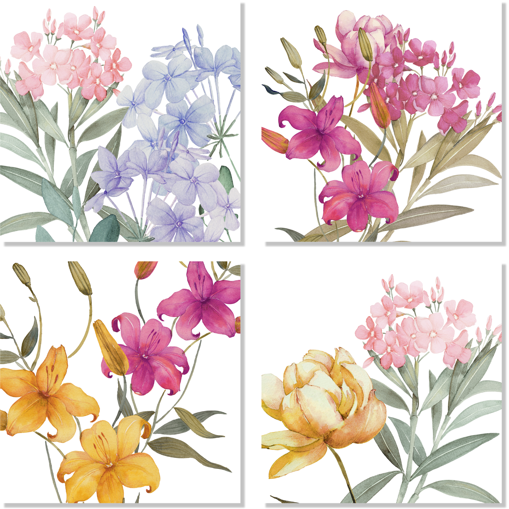 Set 4 Napkins Premium Linen Oleandro 100% Made in Italy - The Napking