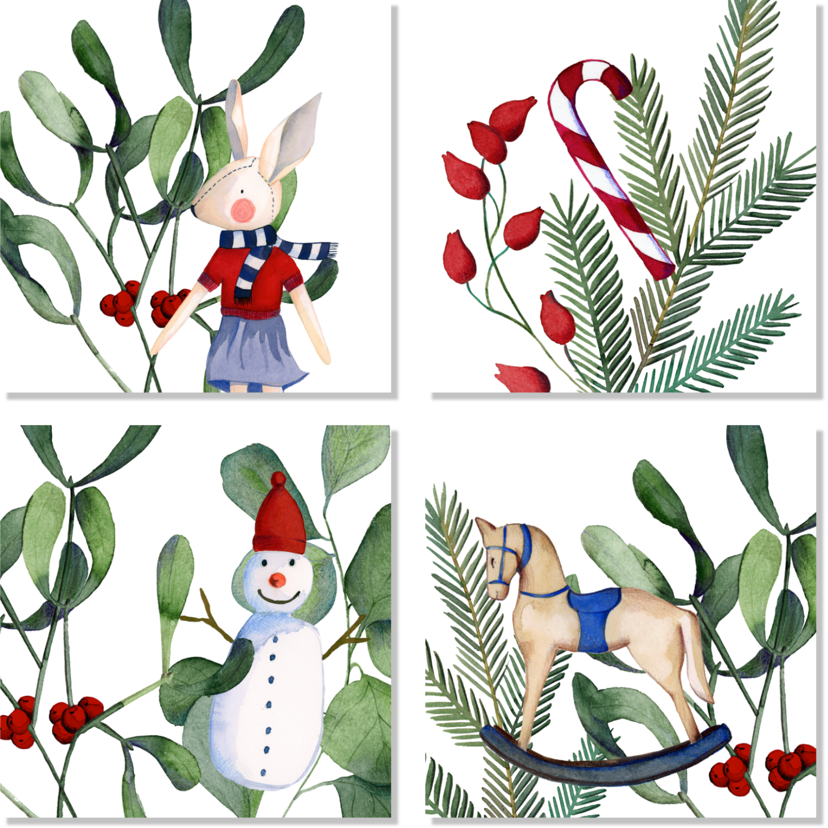 Set of 4 Napkins «Olof» 100% Made in Italy The Napking