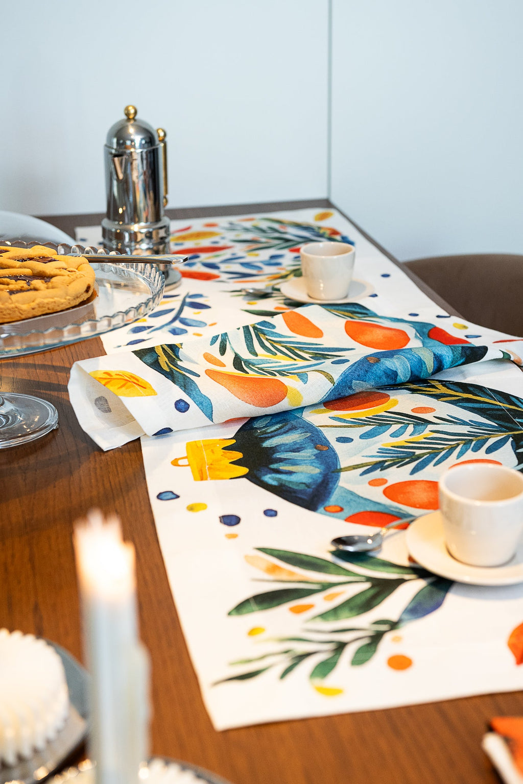 Set of 4 Placemats «Magic Xmas» Linen 100% Made in Italy - The Napking