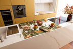 Reinard set of four Pure Linen placemats with seasonal illustrated print