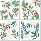 Set of 4 Napkins Rudolph 100% Made in Italy The Napking