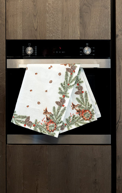 Kitchen Towels «The Squirrel», 100% Made in Italy The Napking