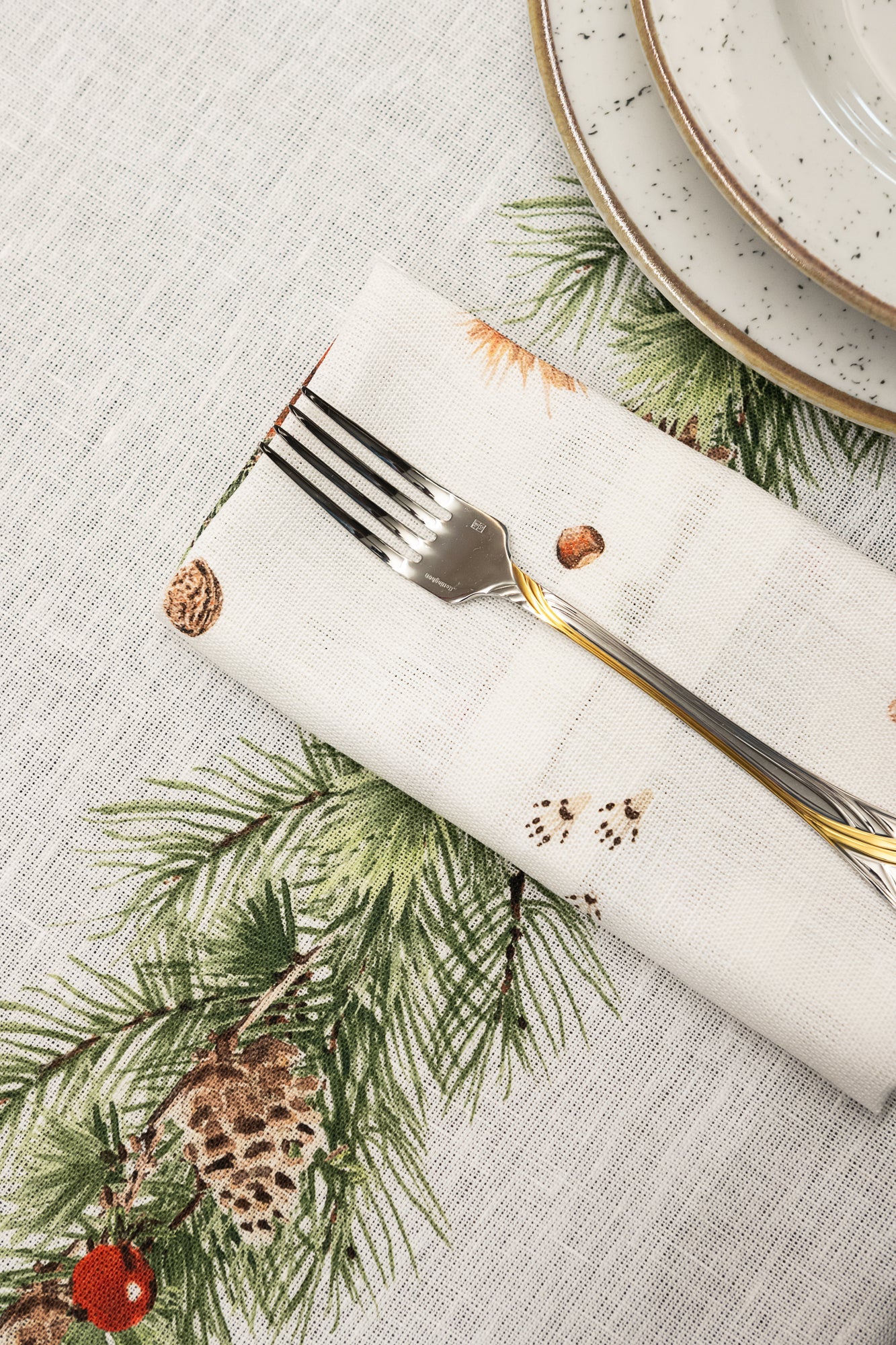 Set Of 4 Napkins «The Squirrel» 100% Made in Italy - The Napking